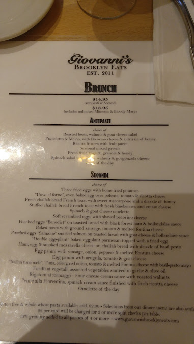 Menu Giovanni's Brooklyn Eats - 25