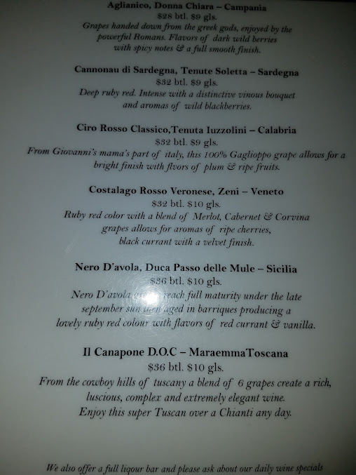 Menu Giovanni's Brooklyn Eats - 27