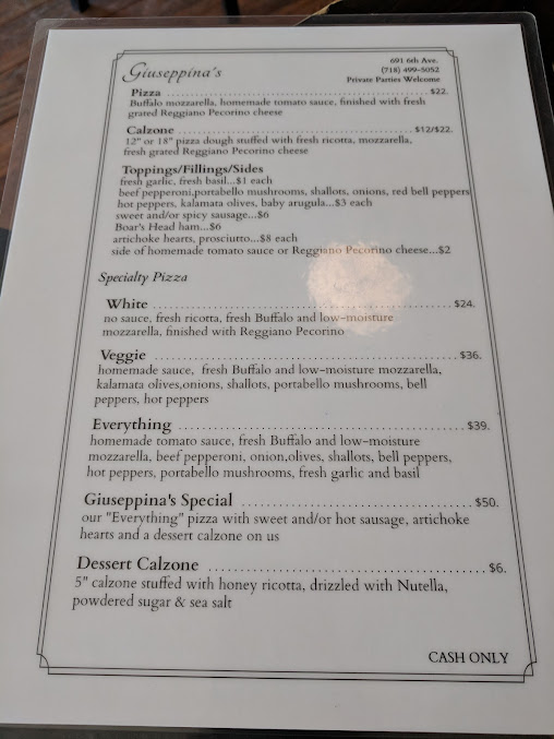 Menu Giuseppina's - 22