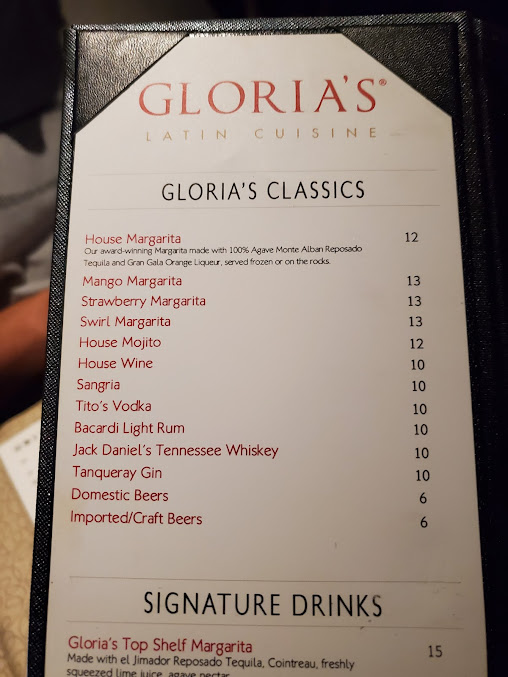 Menu Glorias Latin Cuisine - 24
