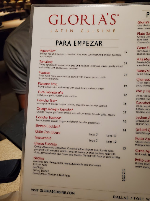 Menu Glorias Latin Cuisine - 26