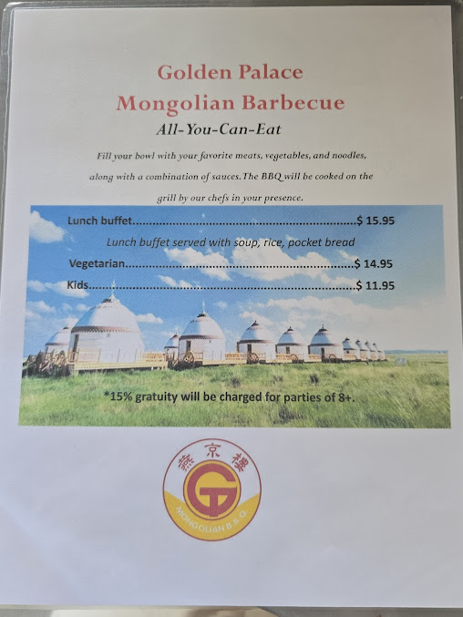 Menu Golden Palace Mongolian Bbq - 20