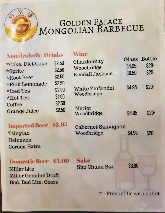 Menu Golden Palace Mongolian Bbq - 22