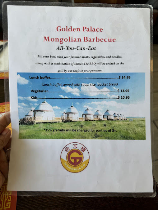 Menu Golden Palace Mongolian Bbq - 23