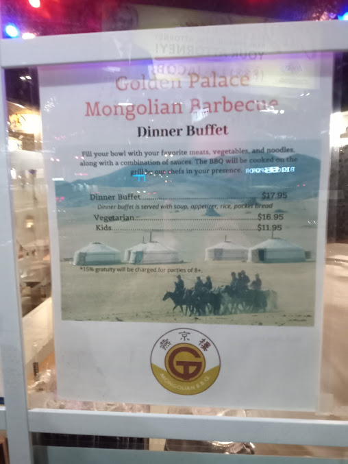 Menu Golden Palace Mongolian Bbq - 26
