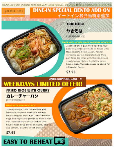 Menu Goma Tei Ramen Ala Moana - 22