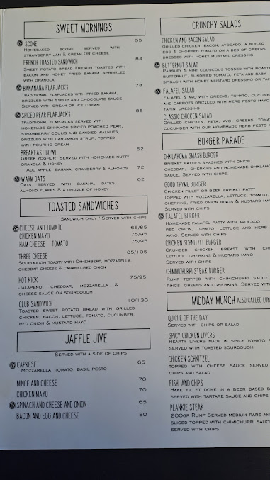 Menu Good Thyme Cafe - 20