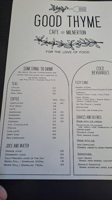 Menu Good Thyme Cafe - 21