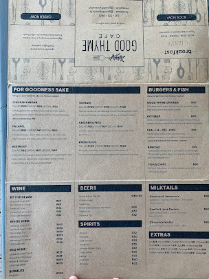 Menu Good Thyme Cafe - 24