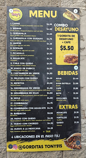Menu Gorditas Tonys - 18