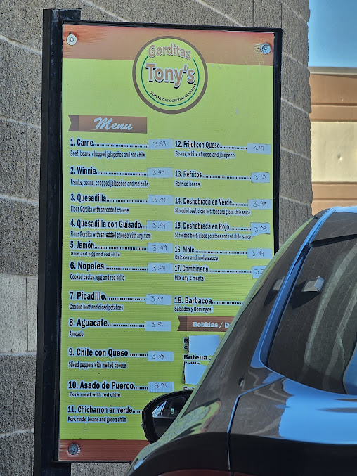 Menu Gorditas Tonys - 20