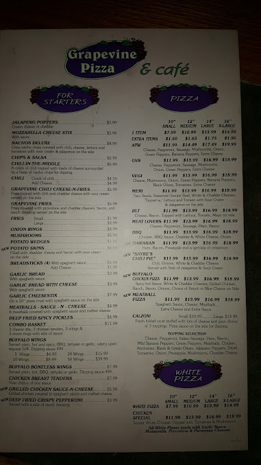 Menu Grapevine Pizza - 16