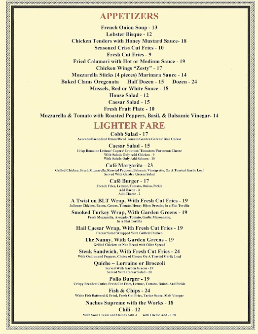 Menu Greenhouse Cafe - 23