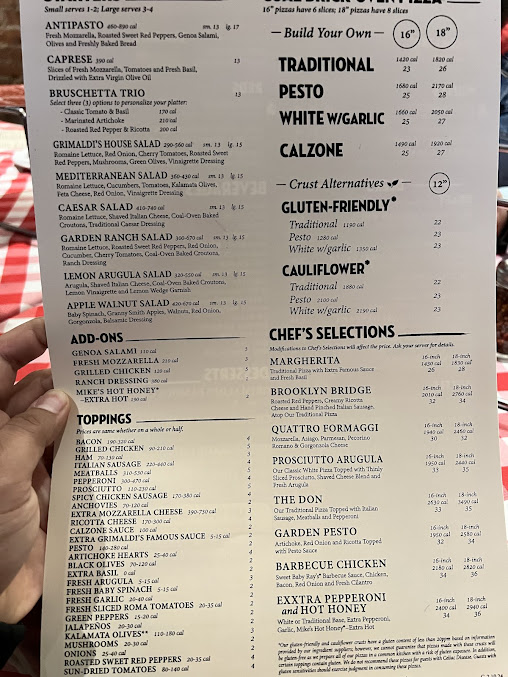 Menu Grimaldi's Pizzeria - 20