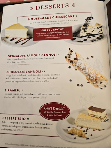 Menu Grimaldi's Pizzeria - 22