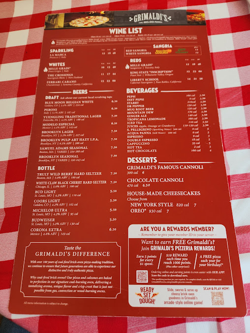 Menu Grimaldi's Pizzeria - 25