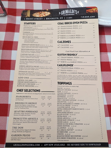 Menu Grimaldi's Pizzeria - 26