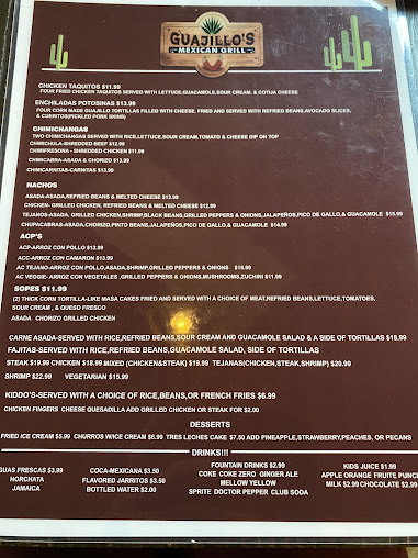 Menu Guajillo's Mexican Grill - 27
