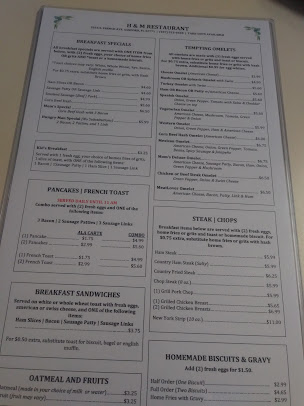 Menu H M Restaurant - 25