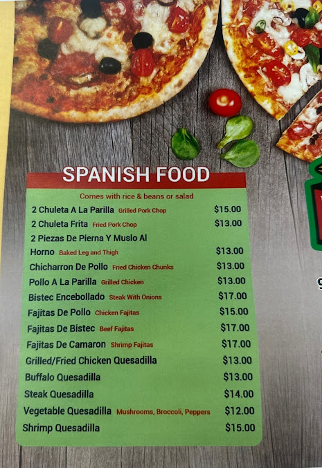 Menu Hamilton Pizza - 24