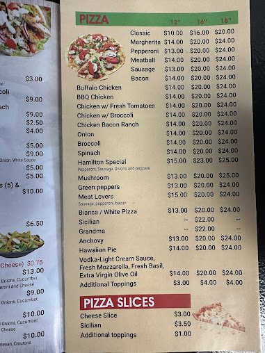 Menu Hamilton Pizza - 26