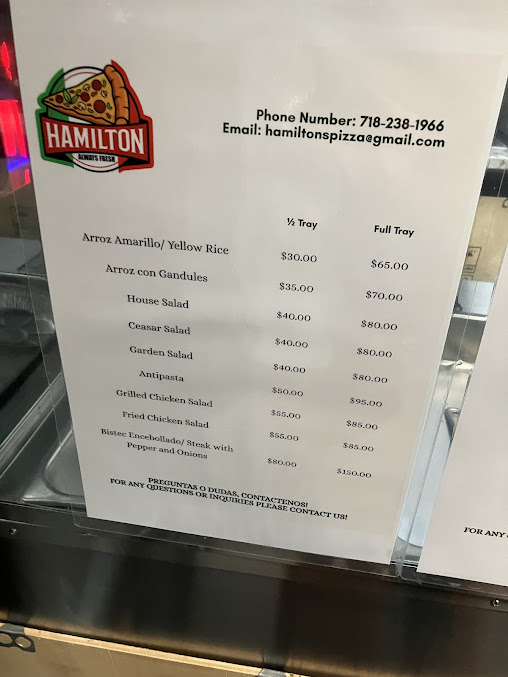 Menu Hamilton Pizza - 29