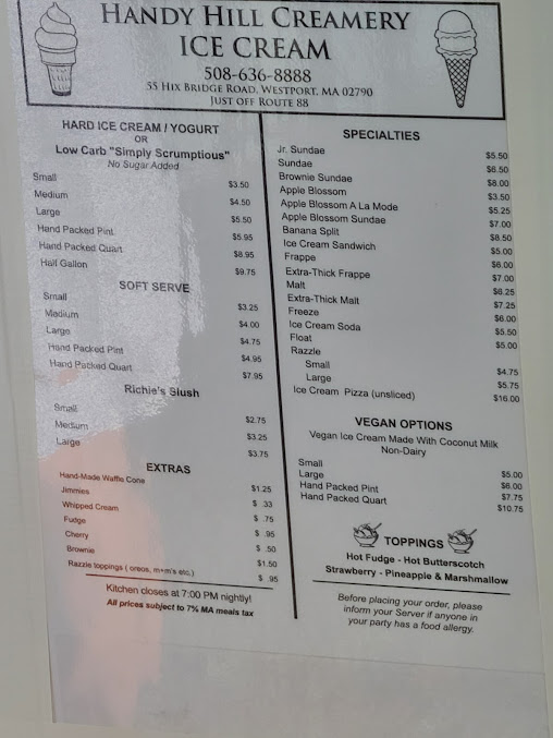 Menu Handy Hill Creamery - 29
