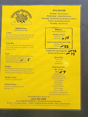 Menu Hawg Heaven - 22