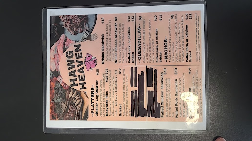 Menu Hawg Heaven - 27