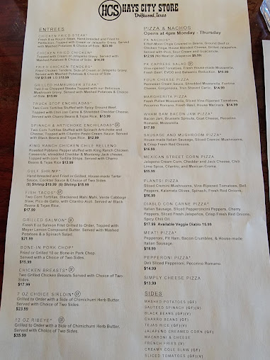Menu Hays City Store - 22