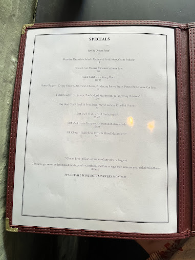 Menu Henry's End - 22