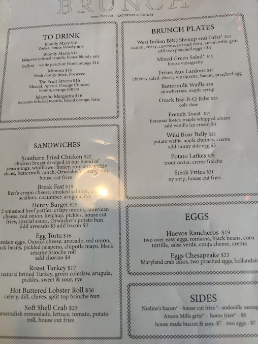Menu Henry's End - 24