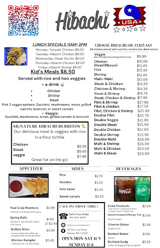 Menu Hibachi Usa - 20