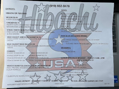 Menu Hibachi Usa - 21
