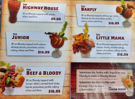 Menu Highway House - 23