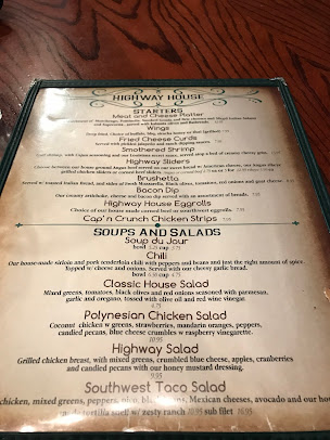 Menu Highway House - 28