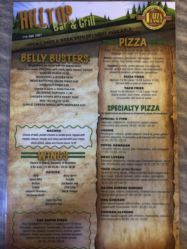 Menu Hill Top Pizza - 18