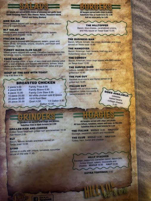 Menu Hill Top Pizza - 19
