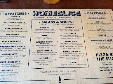 Menu Homeslice Pizza + Patio - 29