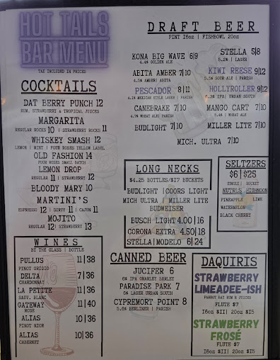 Menu Hot Tails - 20