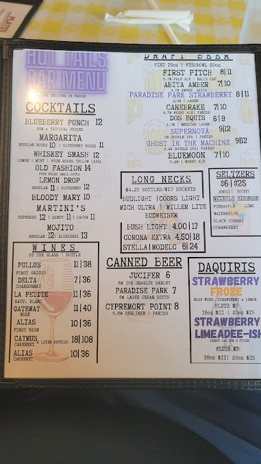 Menu Hot Tails - 26