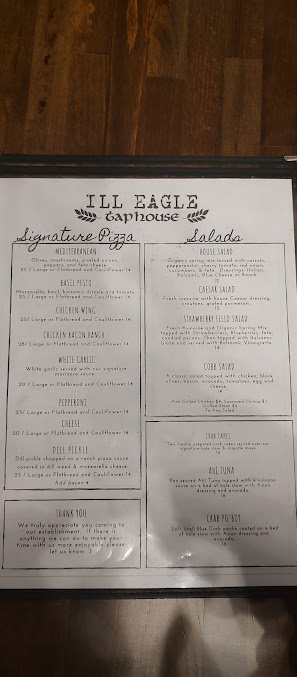 Menu Ill Eagle Taphouse - 21