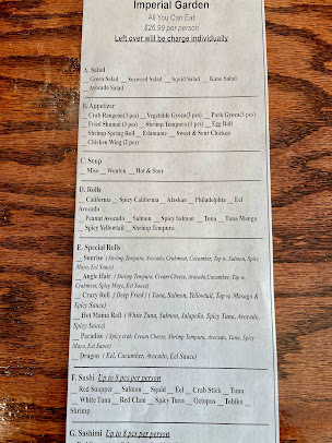 Menu Imperial Garden Restaurant - 25