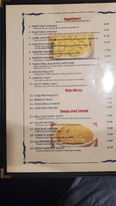 Menu India Oven - 24