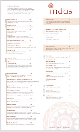 Menu Indus Progressive Indian - 20