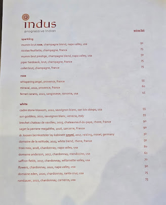 Menu Indus Progressive Indian - 23