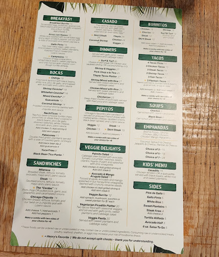 Menu Irazu Costa Rican Restaurant & Catering - 21
