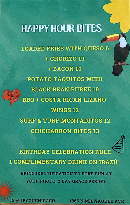 Menu Irazu Costa Rican Restaurant & Catering - 23