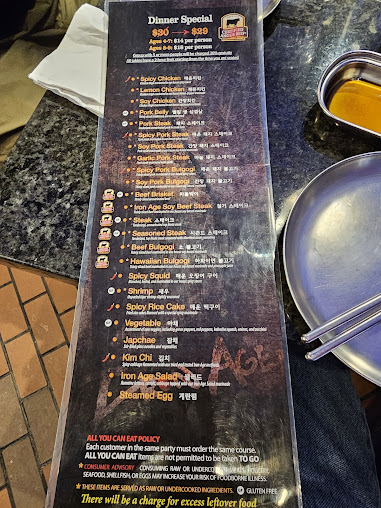 Menu Iron Age Glenview - 23