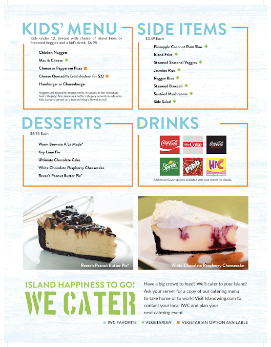 Menu Island Wing Company Kissimmee - 26